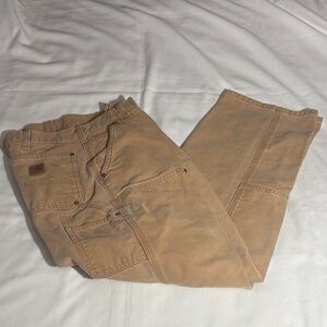 Carhartt Men's Brown Double Knee Cargo Work Pants